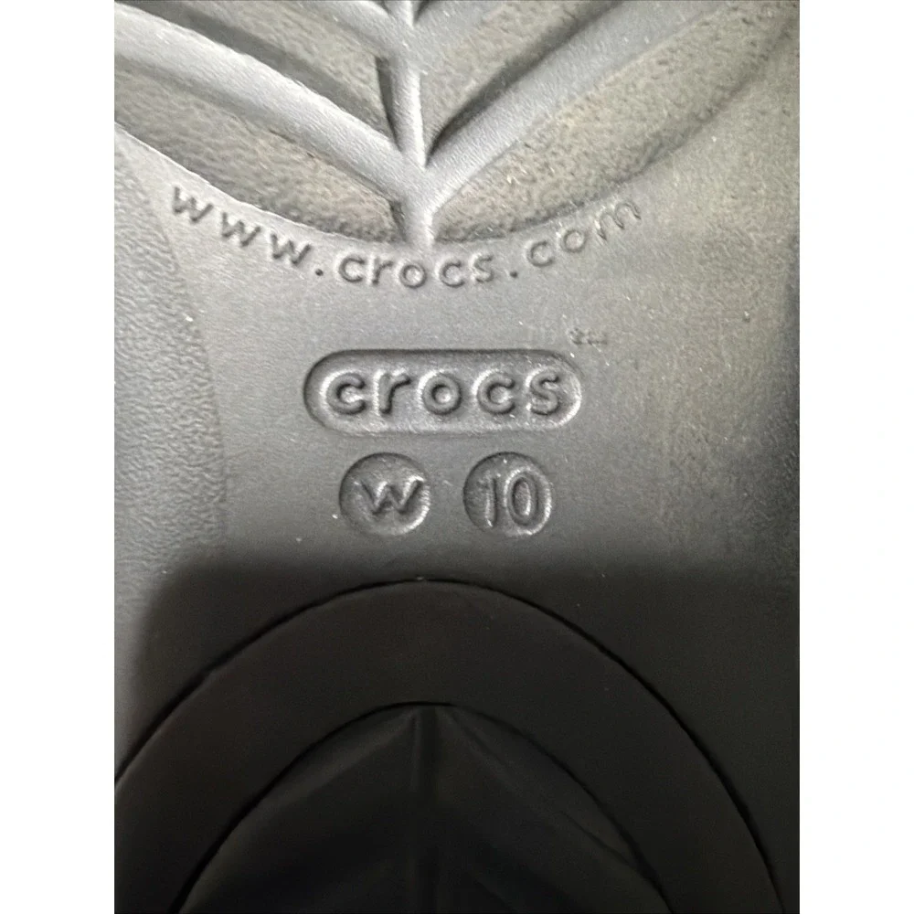 Crocs Serena Sandals Womens Size 10 Black Casual Comfort Walking Shoes